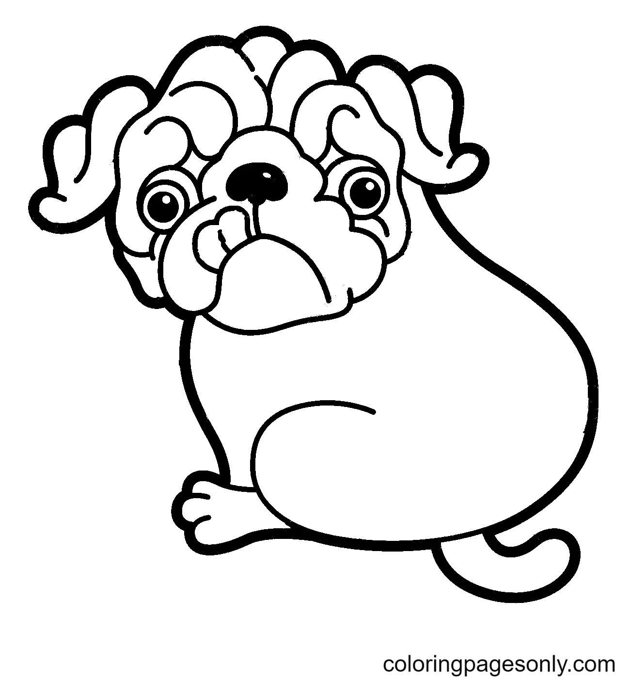 Mops Ausmalbilder 53