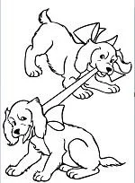 Welpen Hunde Freunde Ausmalbilder 122