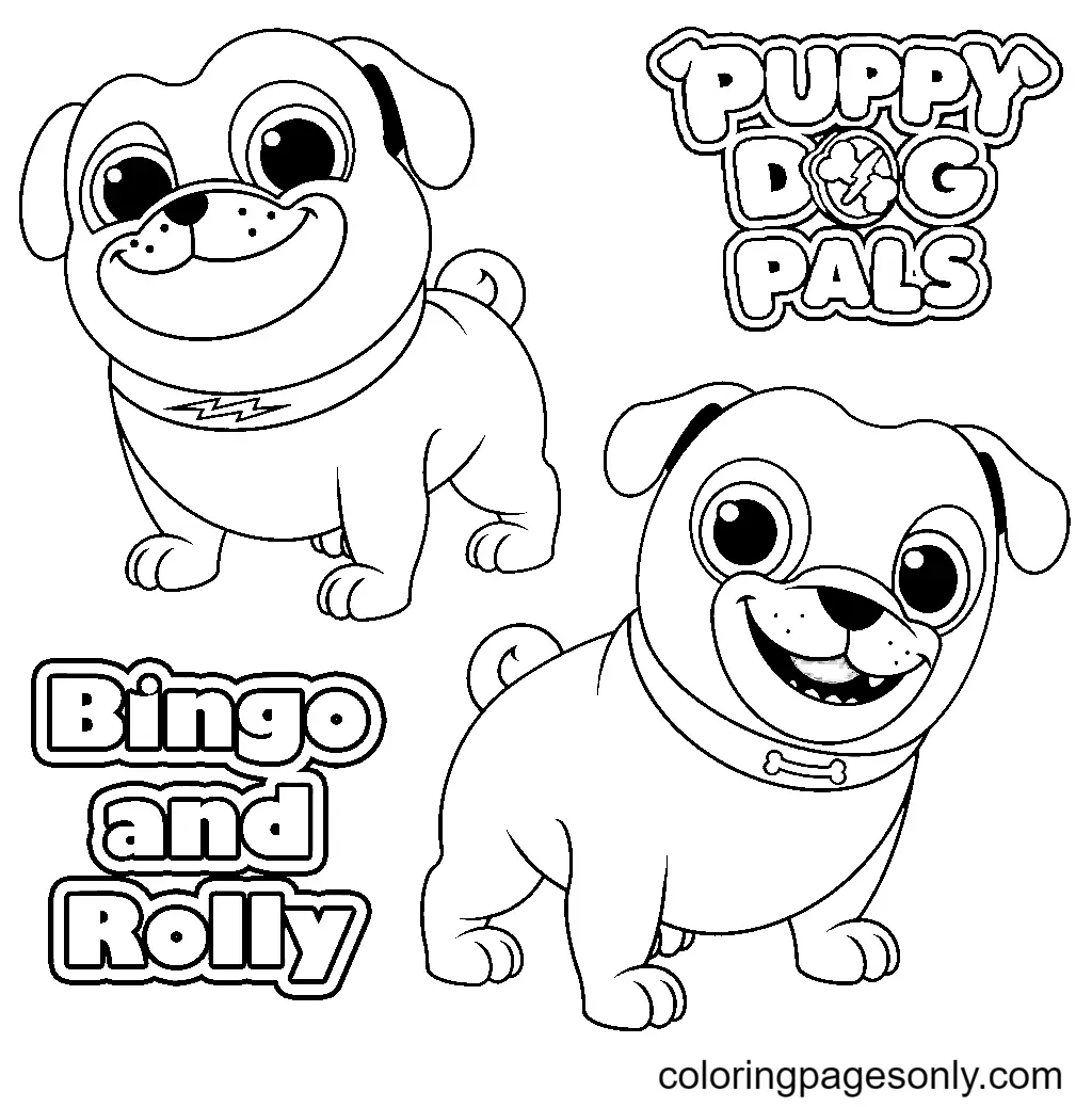 Puppy Dog Pals Coloring Pages 4