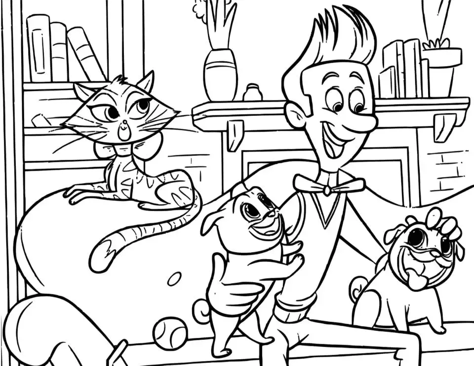 Puppy Dog Pals Coloring Pages 5