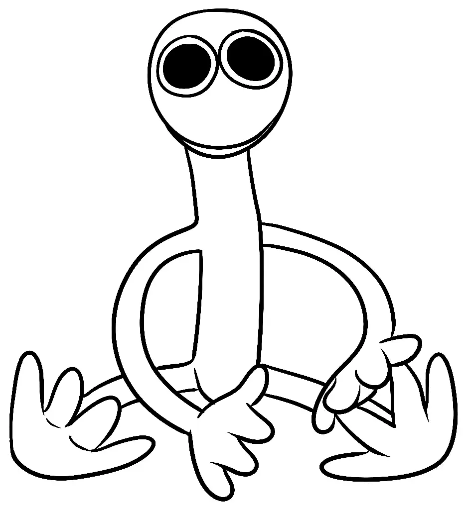 Desenhos de Purple Rainbow Friends Para Colorir 11