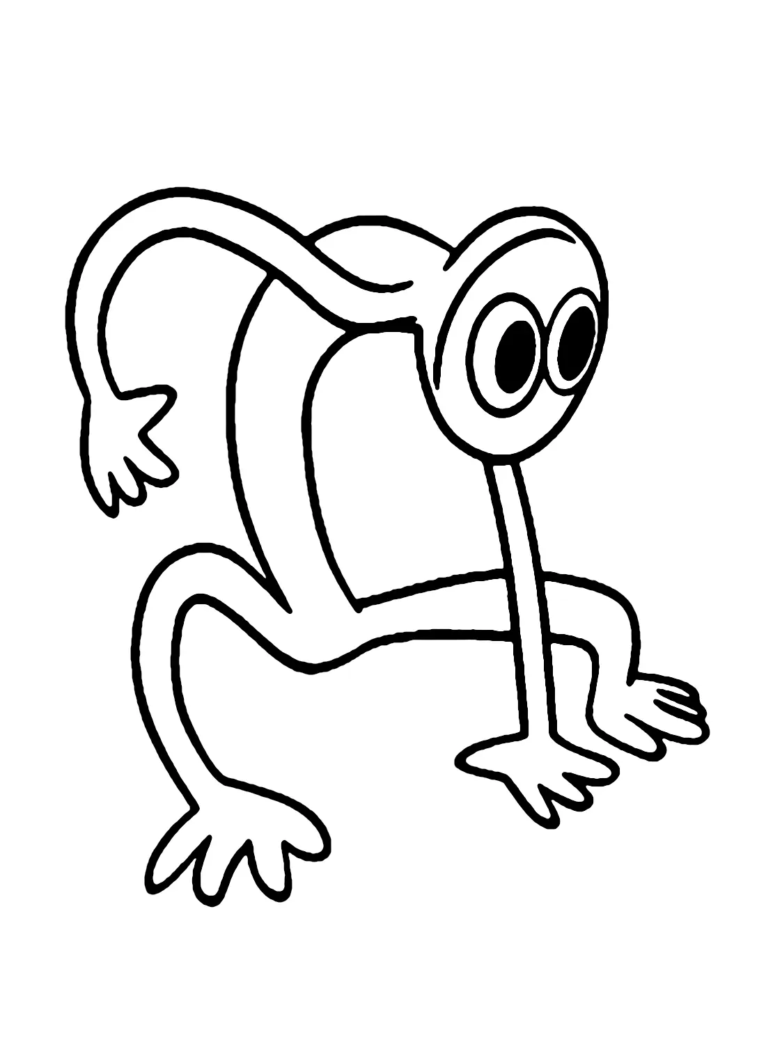 Desenhos de Purple Rainbow Friends Para Colorir