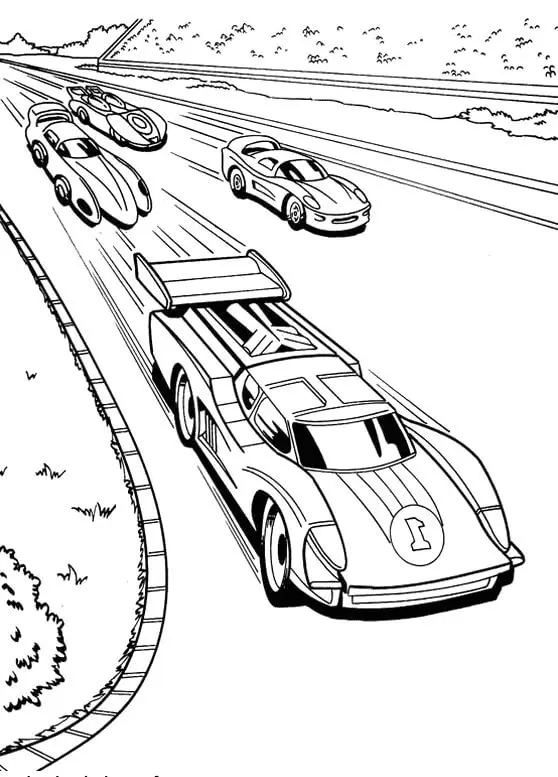 Rennwagen Ausmalbilder 11