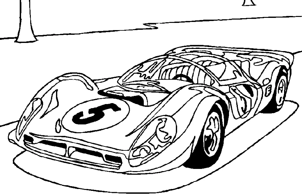 Rennwagen Ausmalbilder 24