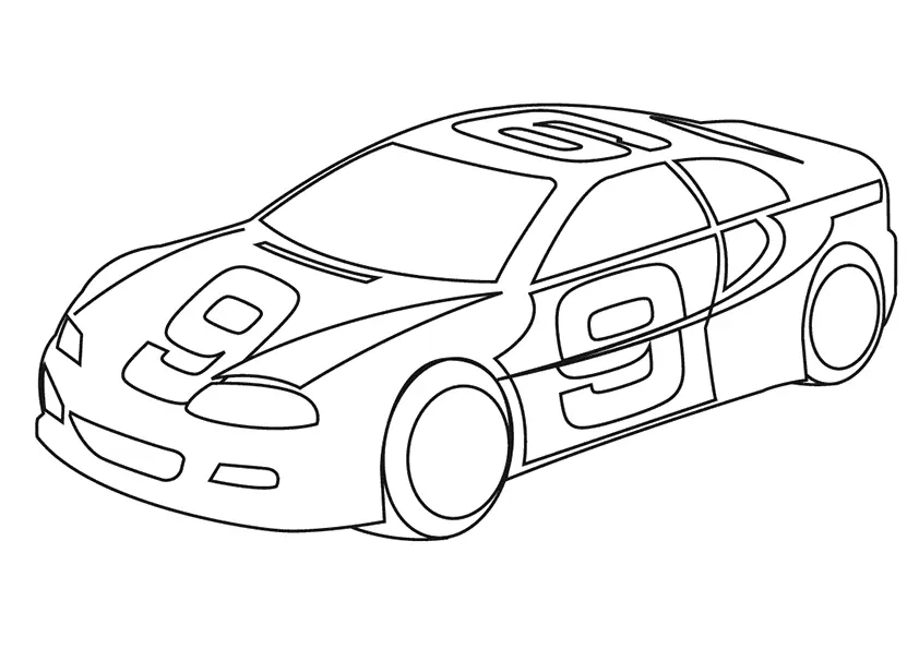 Rennwagen Ausmalbilder 32