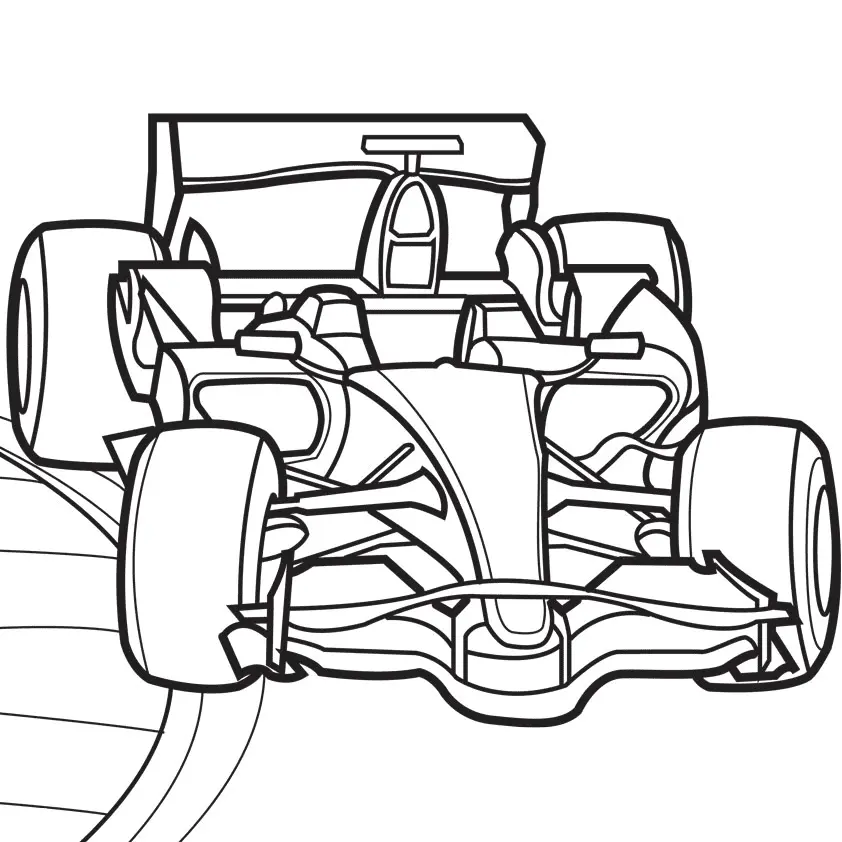 Rennwagen Ausmalbilder 9