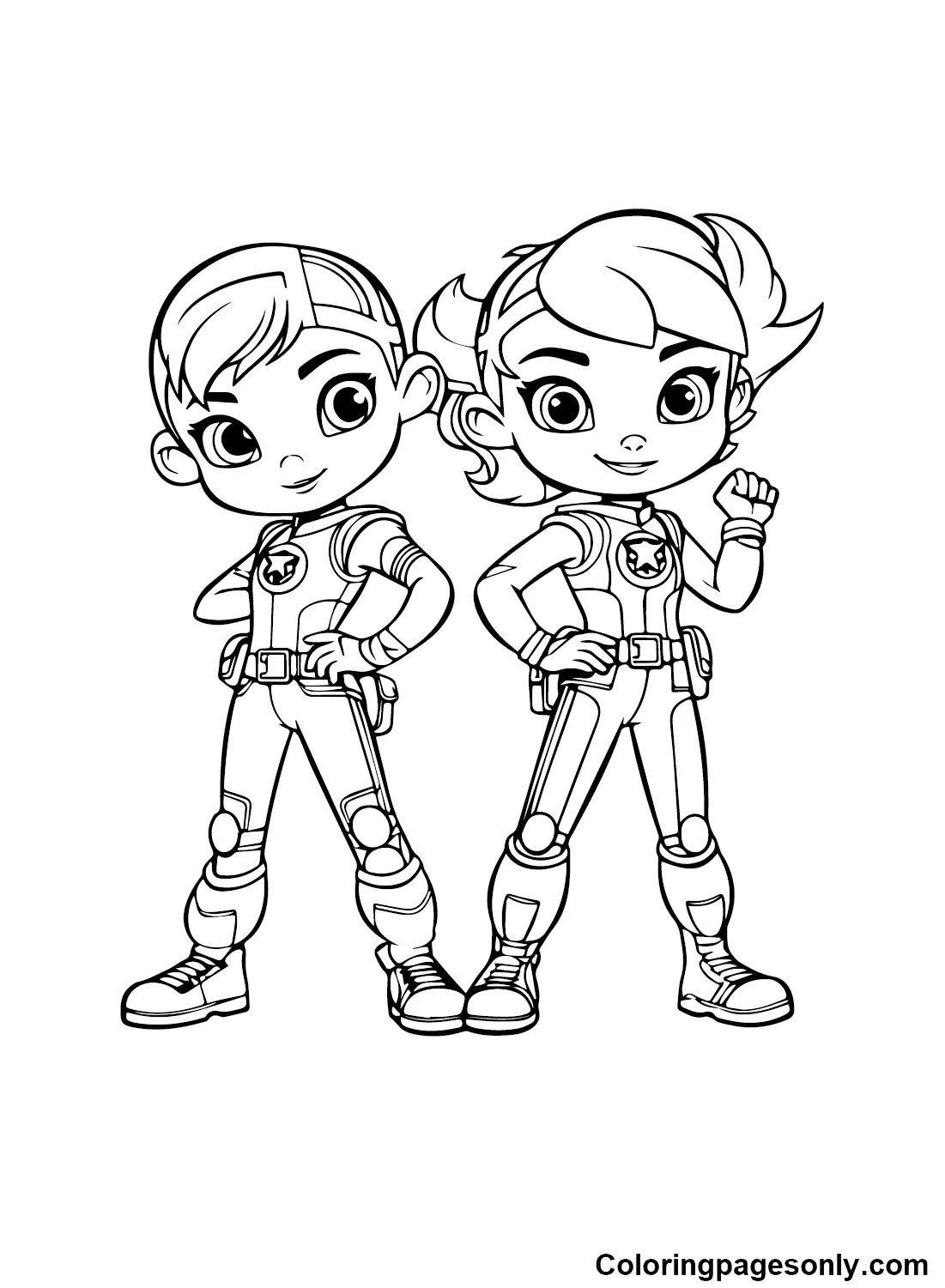 Rainbow Rangers Coloring Pages 23