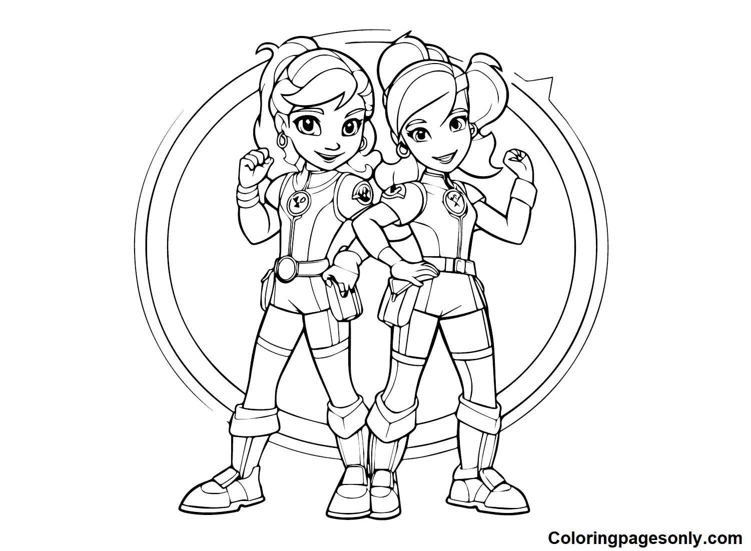 Rainbow Rangers Coloring Pages 4