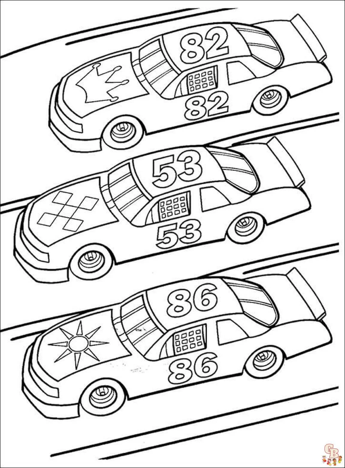 Desenhos de Carros de Rally Para Colorir 24