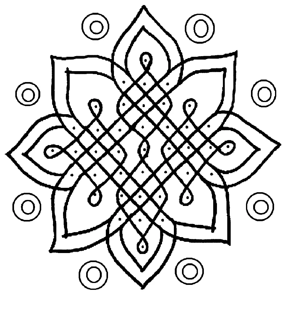 Rangoli Coloring Pages 35