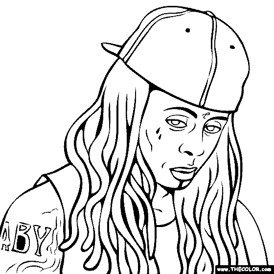 Rapper Coloring Pages 4