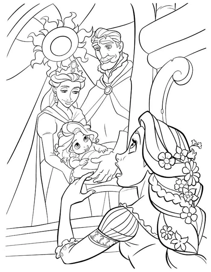 Rapunzel Coloring Pages 4