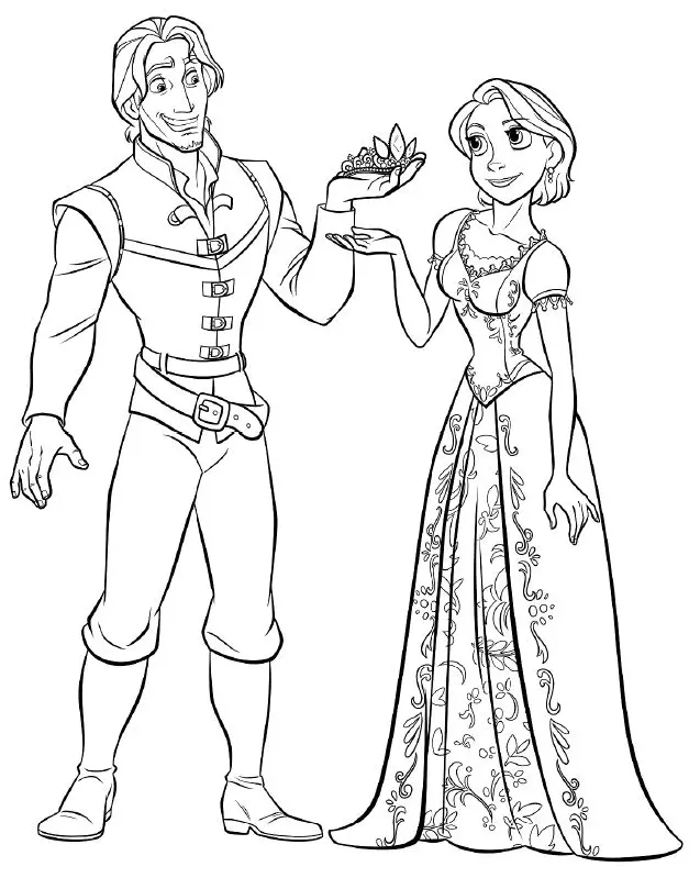 Rapunzel Coloring Pages 9