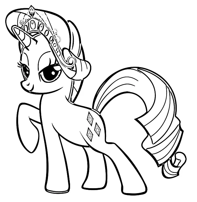 Rarity Coloring Pages 24