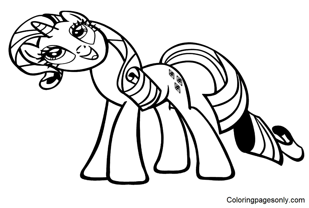 Rarity Para Colorear 30