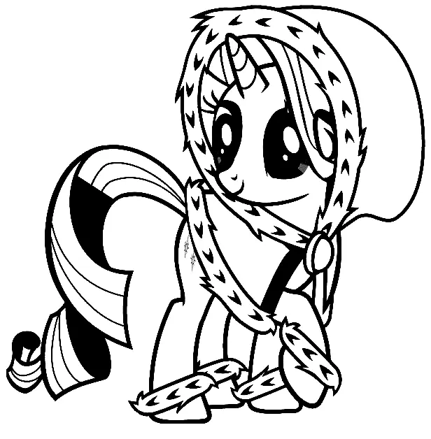 Rarity Para Colorear 4