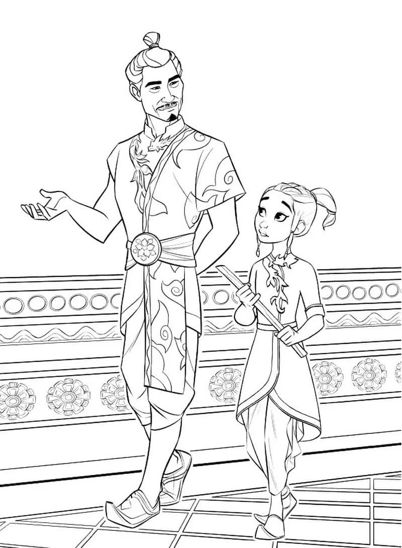 Raya and the Last Dragon Coloring Pages 14