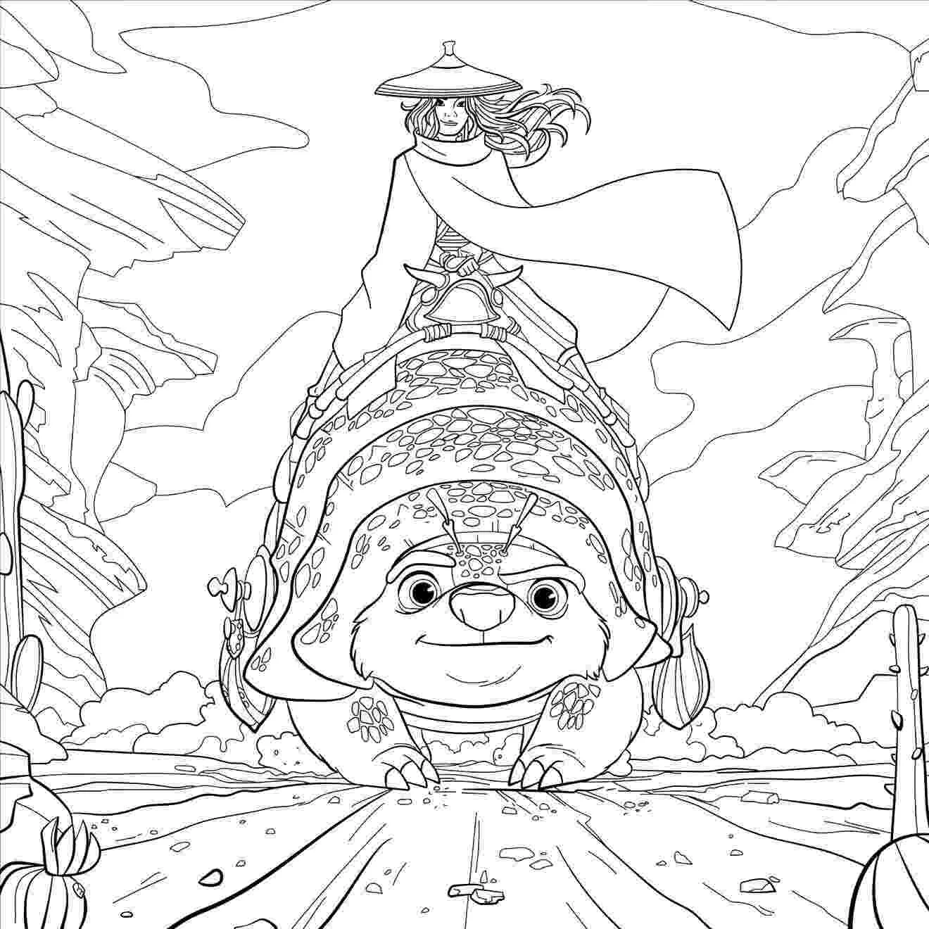 Raya and the Last Dragon Coloring Pages 23
