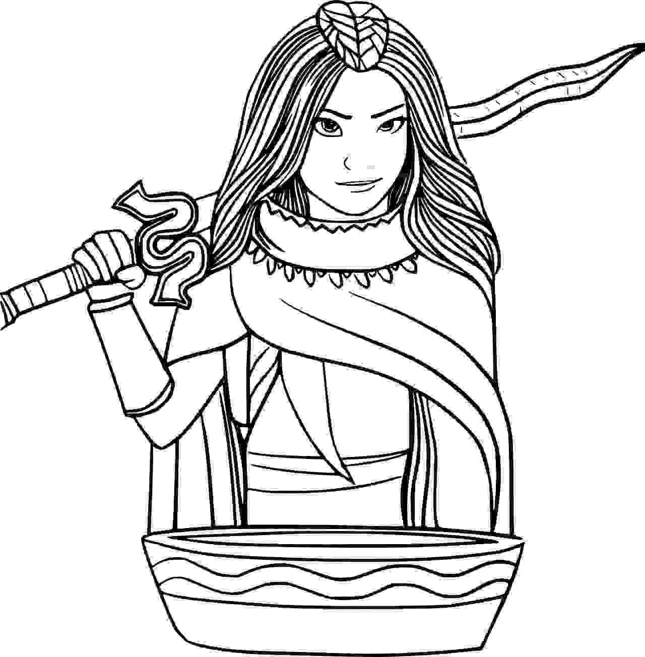 Raya Y El ultimo Dragon Para Colorear 9