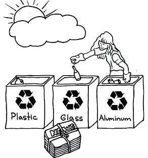 Recycling Ausmalbilder 13