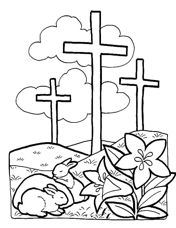 Pascua Religiosa Para Colorear 23
