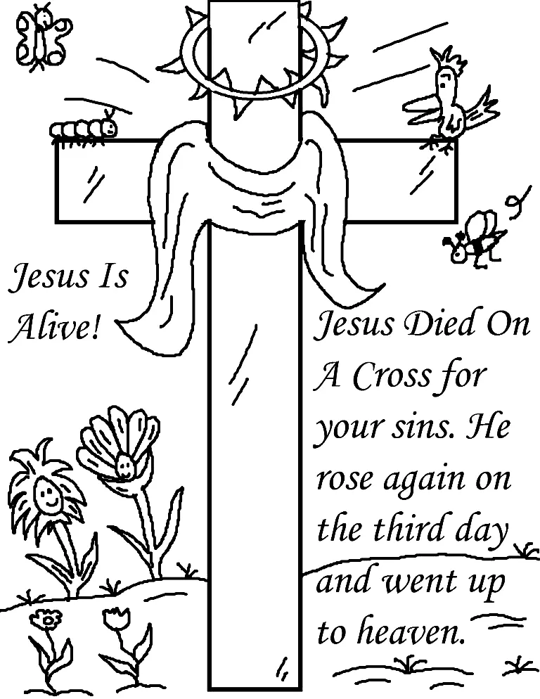 Religiöse Ostern Ausmalbilder 30