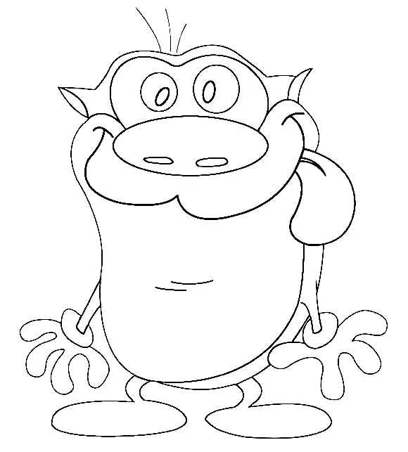 Desenhos de Ren e Stimpy Para Colorir 17