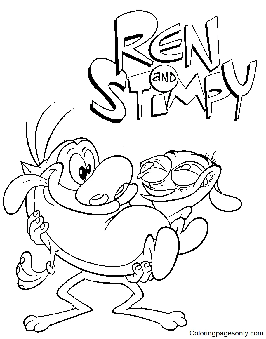 Ren und Stimpy Ausmalbilder 3