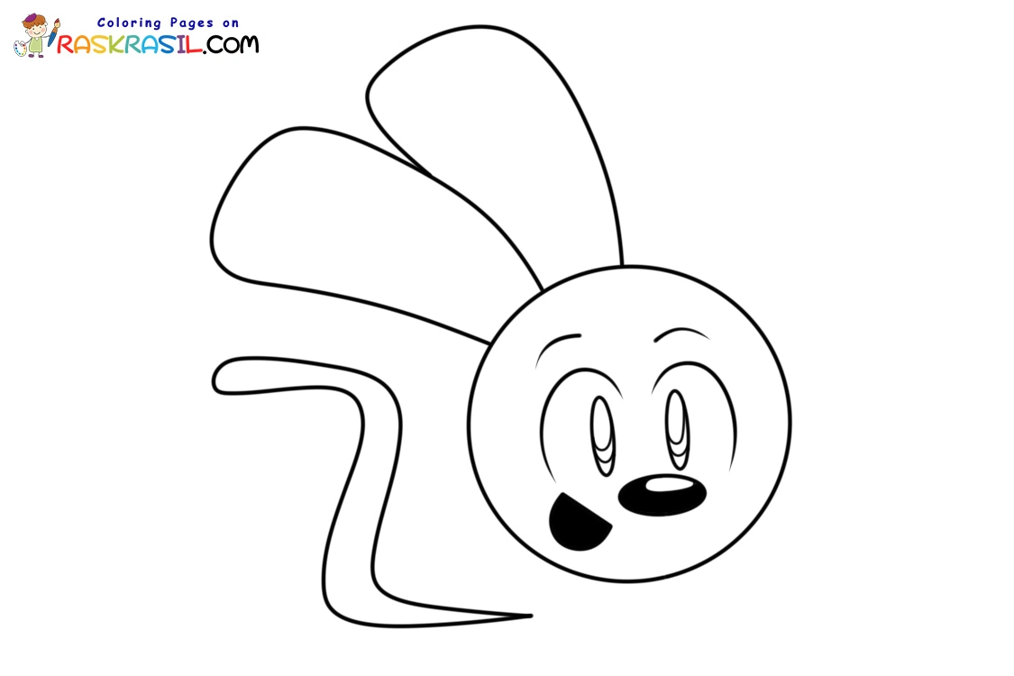 Riggy o Coelho Macaco para Colorir 10