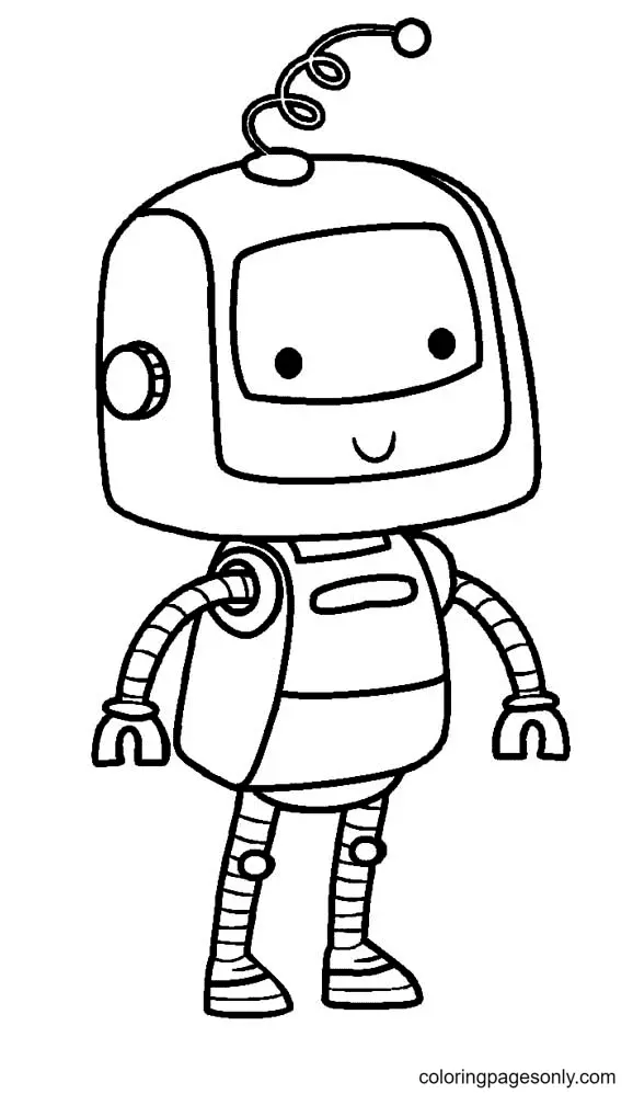 Robots Para Colorear 8