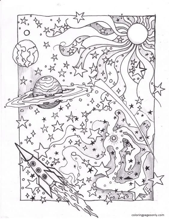 Rocket Coloring Pages 28