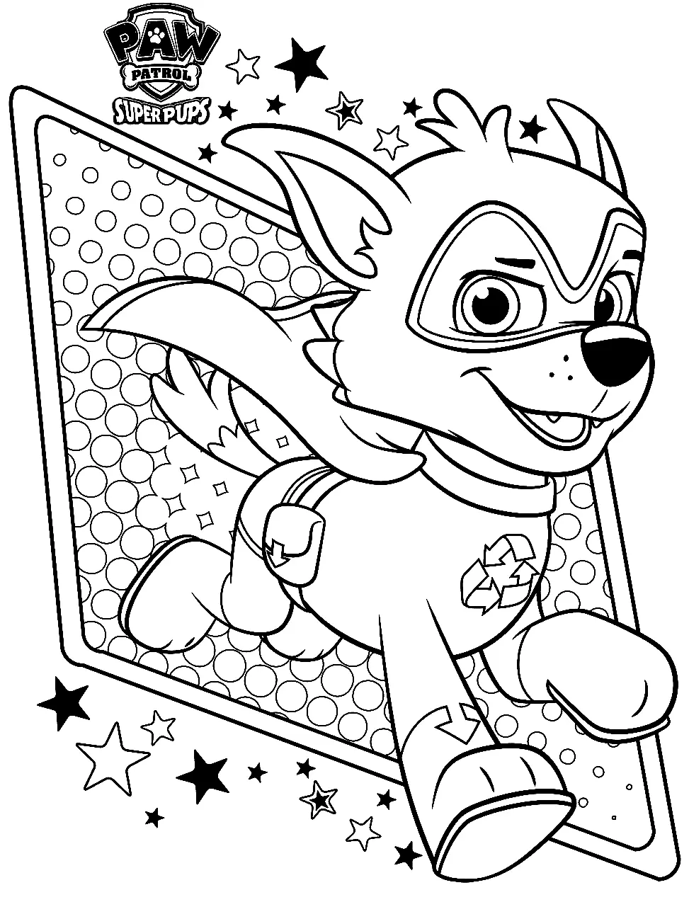 Rocky Paw Patrol Coloring Pages 12