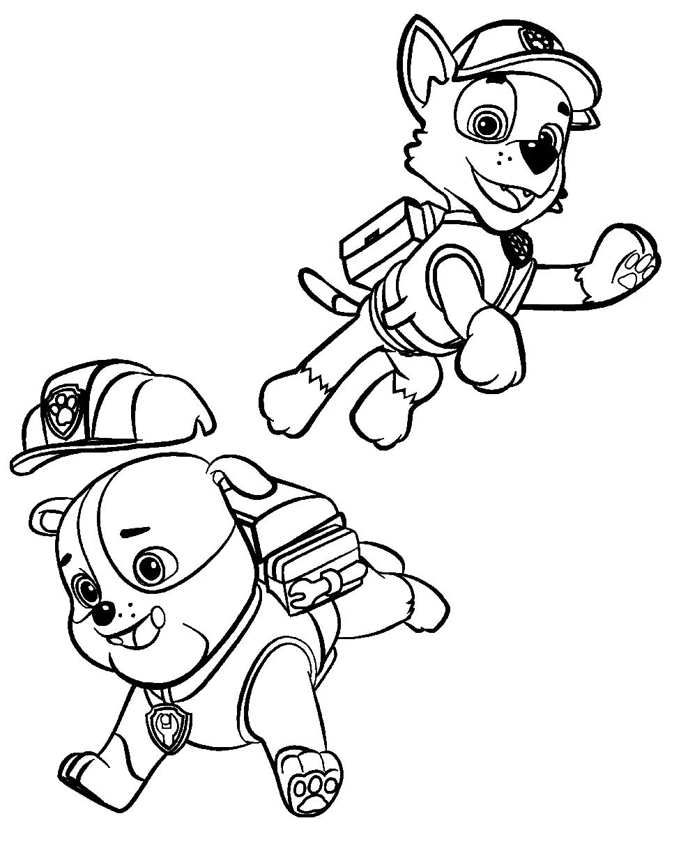 Rocky Paw Patrol Coloring Pages 6