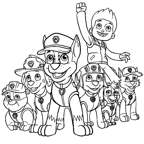 Rocky Paw Patrol Coloring Pages 7