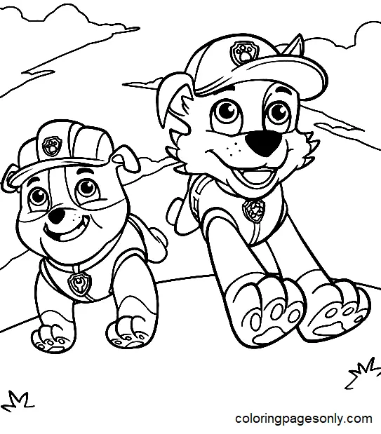 Rocky Paw Patrol Coloring Pages 8