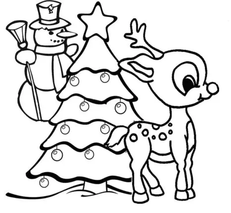 Rudolph Coloring Pages 4