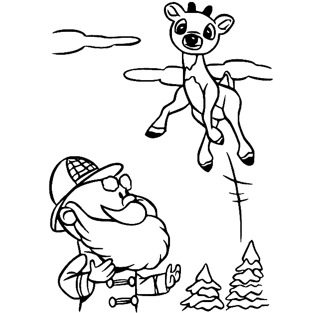 Rudolph Coloring Pages 70