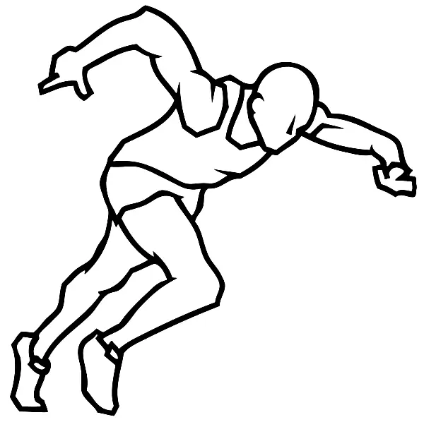 Running Coloring Pages 7