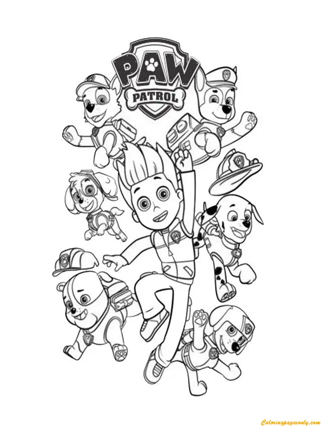 Ryder Paw Patrol Coloring Pages 13