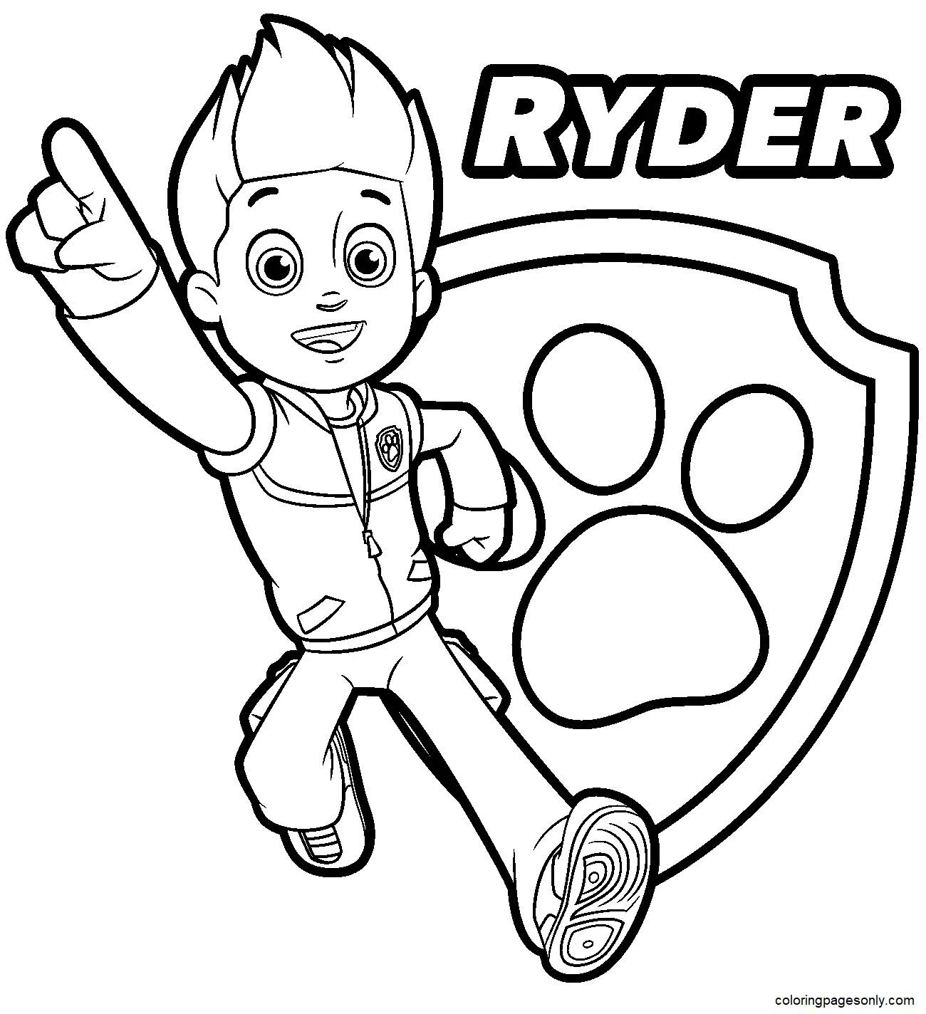 Ryder Paw Patrol Coloring Pages 2