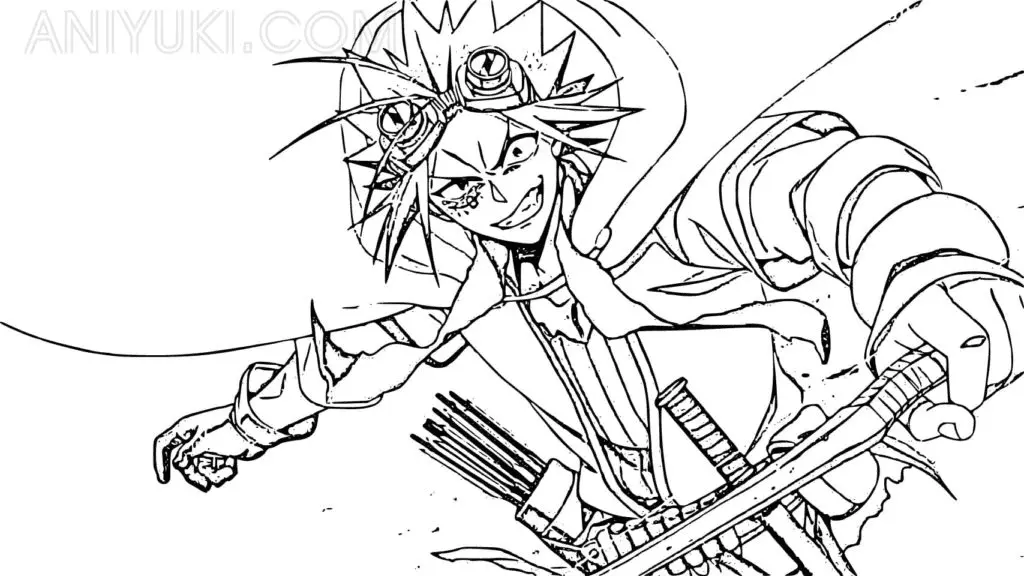 Desenhos de Sabikui Bisco Para Colorir