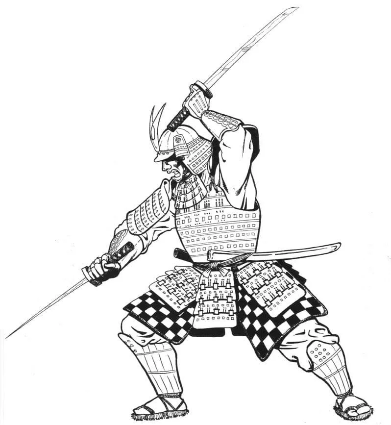 Samurai Ausmalbilder 106