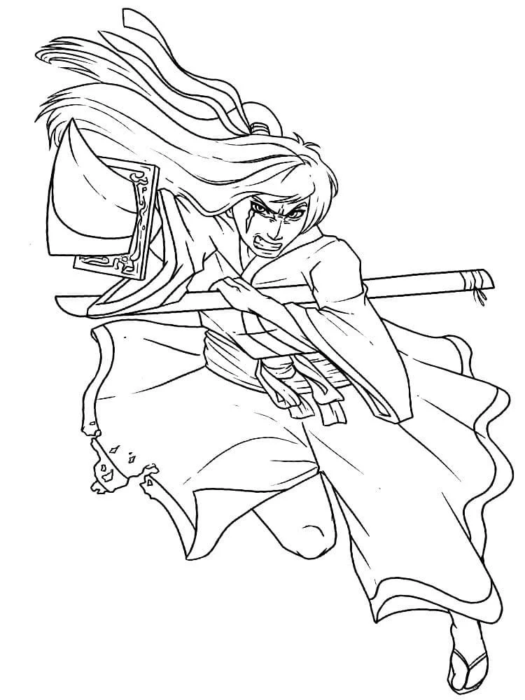 Samurai Ausmalbilder 29