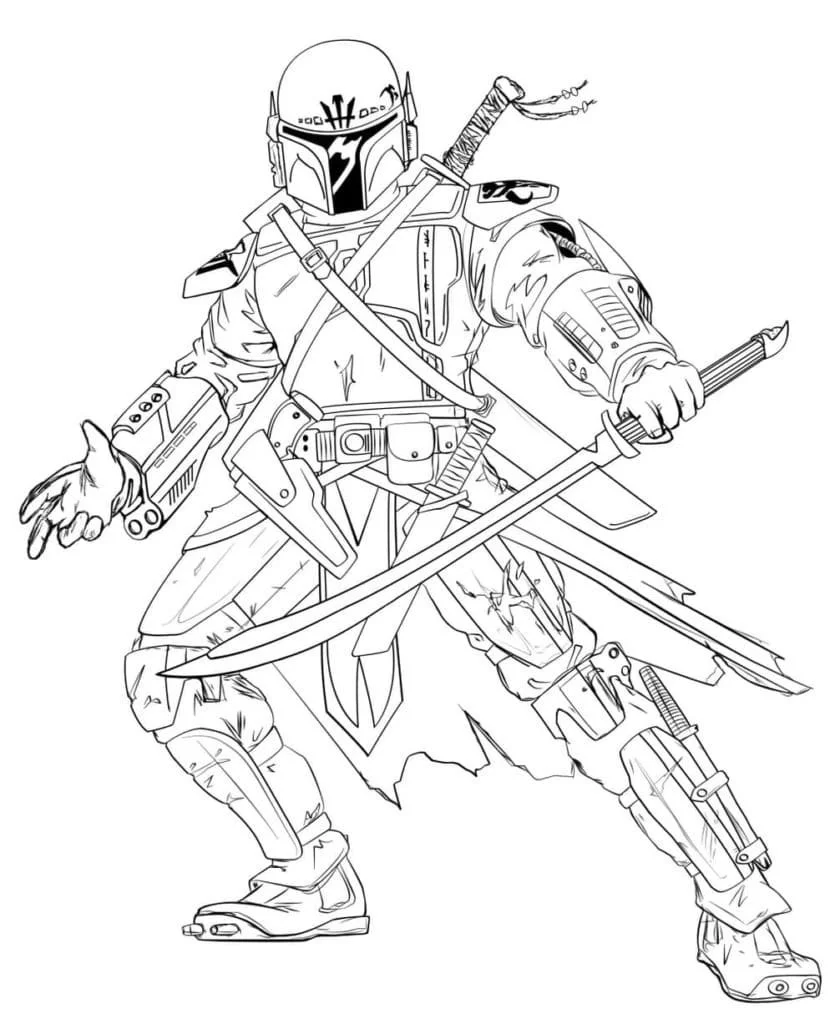 Samurai Ausmalbilder 47