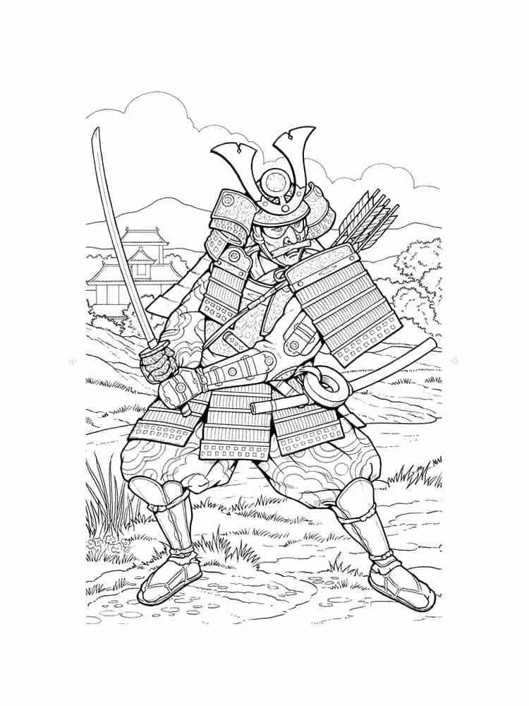 Samurai Ausmalbilder 89
