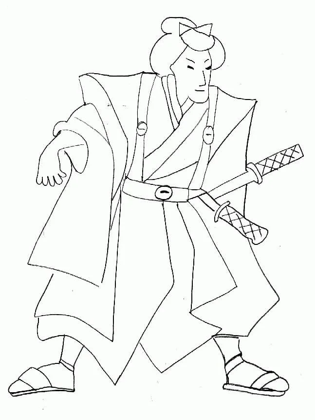 Samurai Ausmalbilder 94