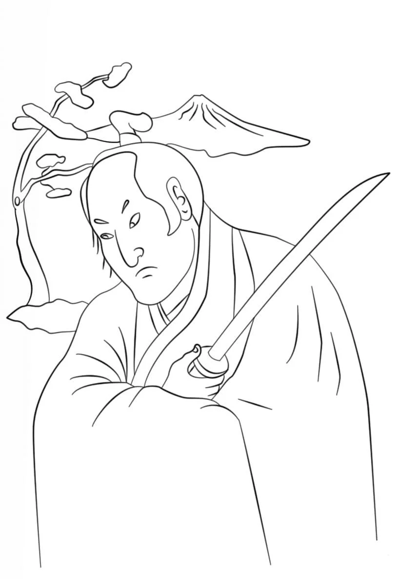 Samurai Ausmalbilder 95