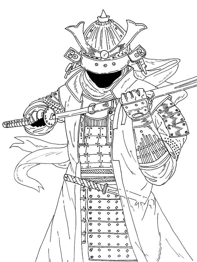 Samurai Ausmalbilder 99