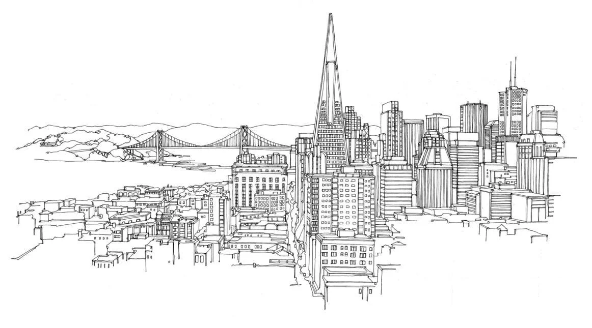 San Francisco Ausmalbilder