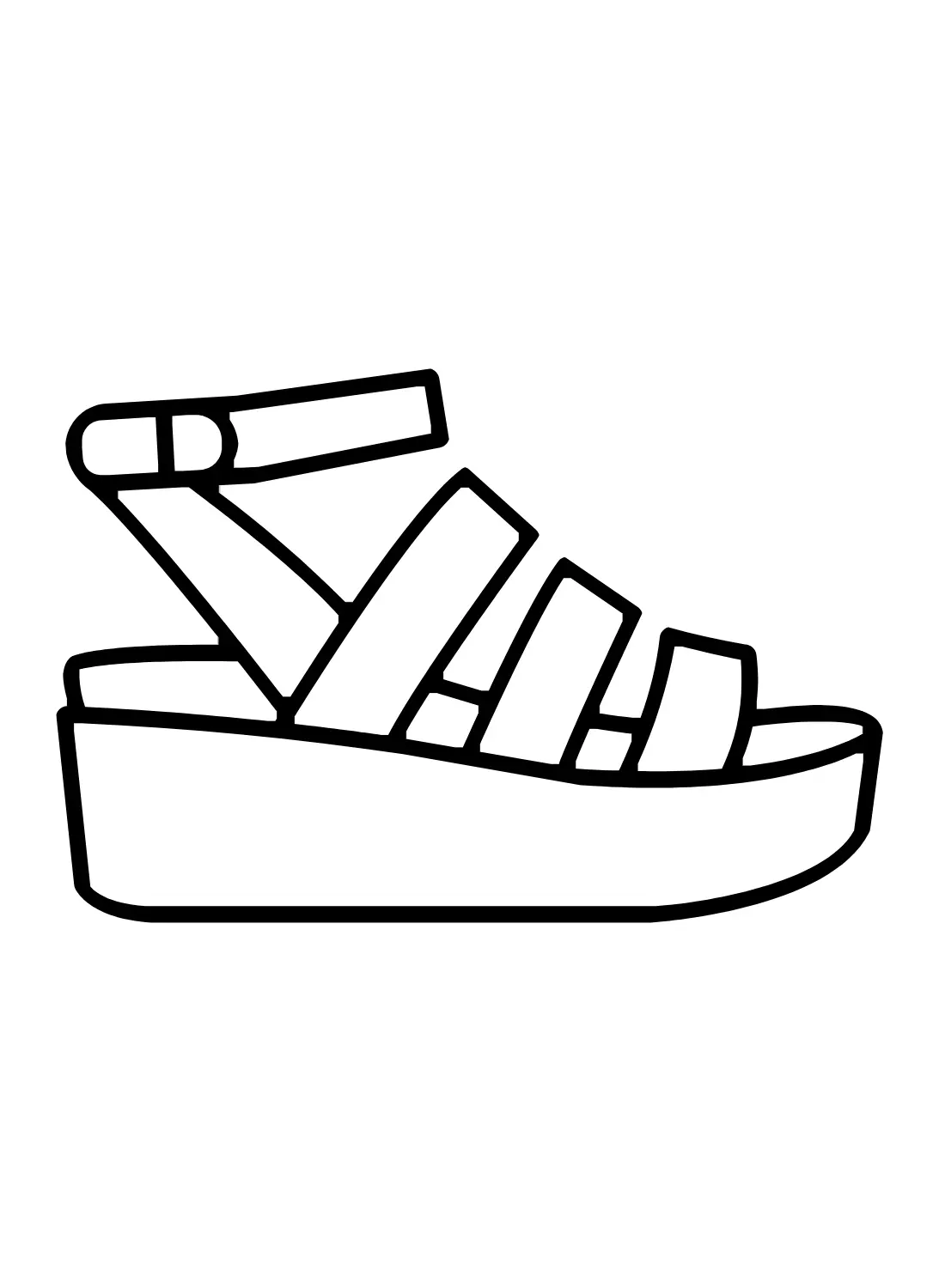 Sandals Coloring Pages 11